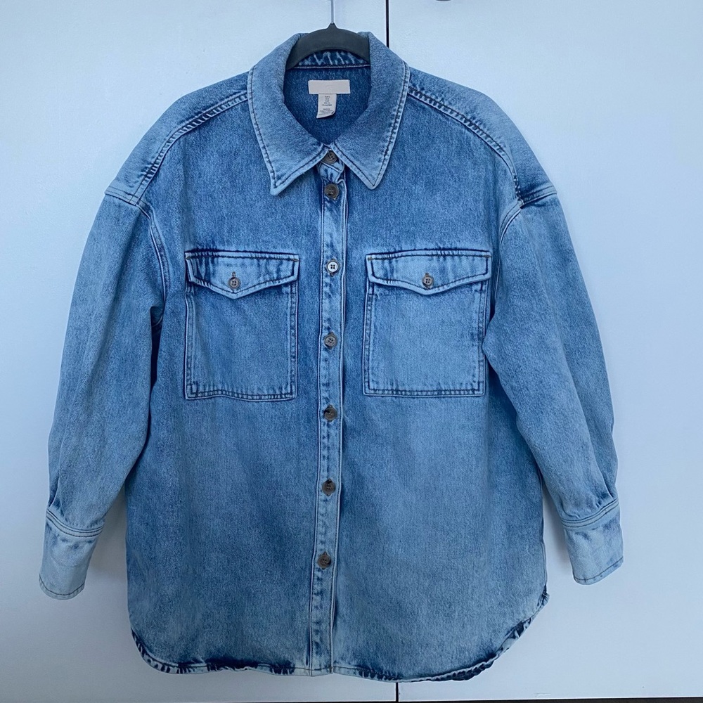H&M Oversized Denim Shirt Jacket